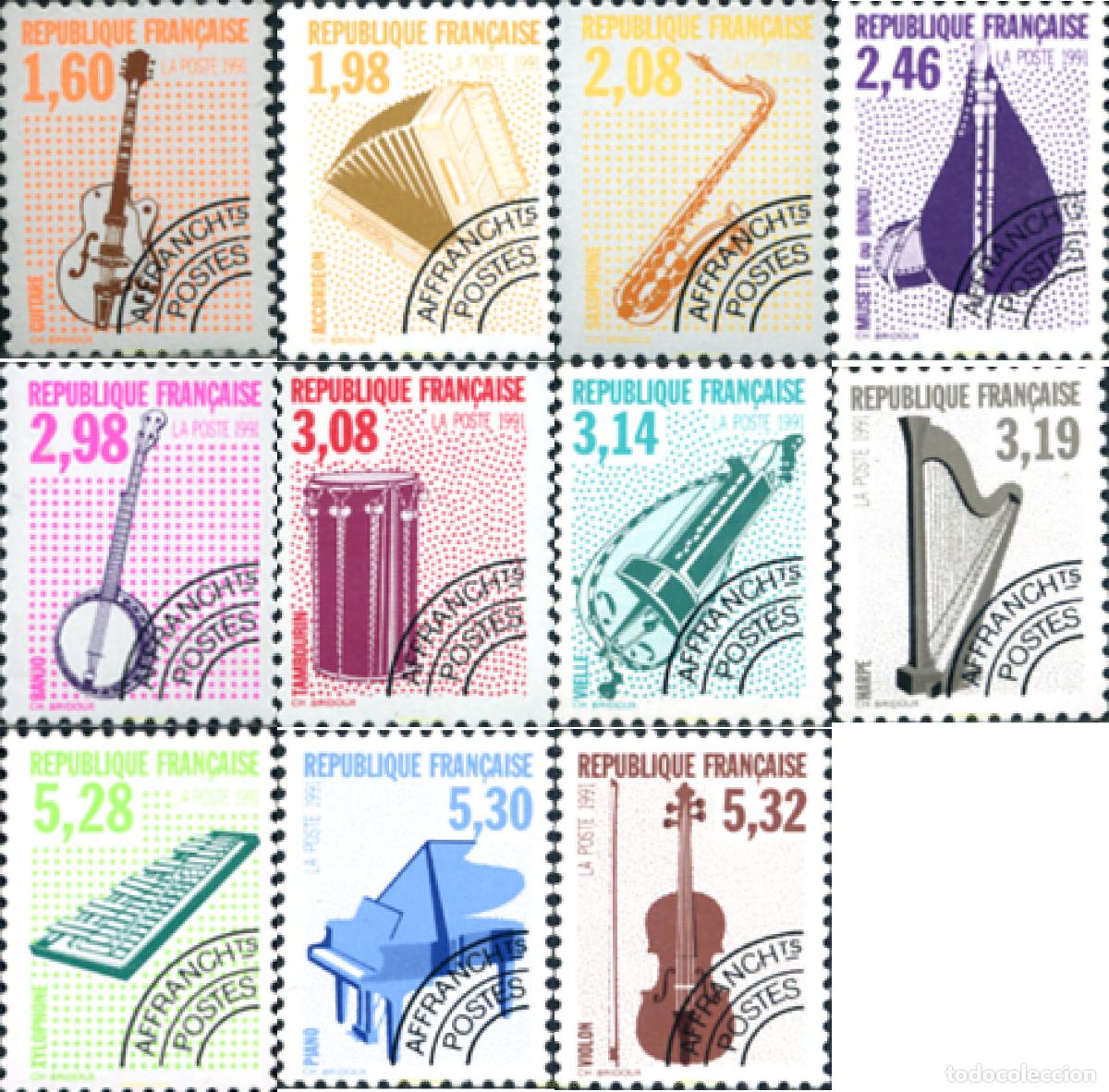 Sellos: 125831 MNH FRANCIA 1992 INSTRUMENTOS MUSICALES