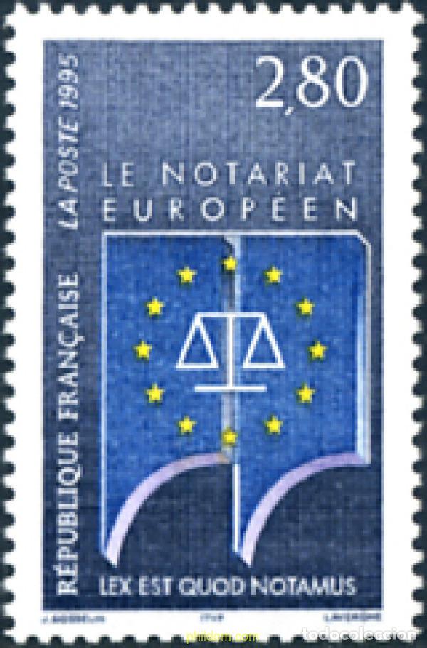 Selos: 124264 MNH FRANCIA 1995 EL NOTARIADO EUROPEO