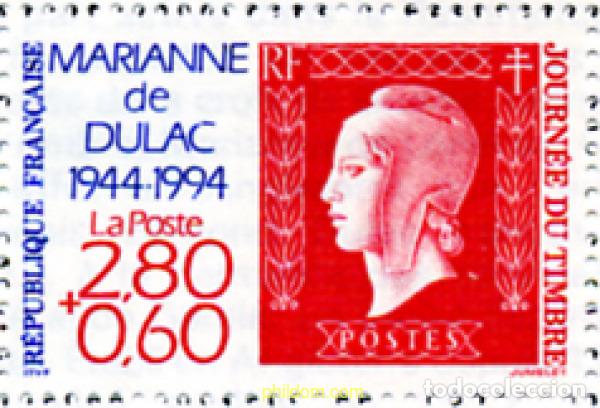 Sellos: 244280 MNH FRANCIA 1994 DIA DEL SELLO