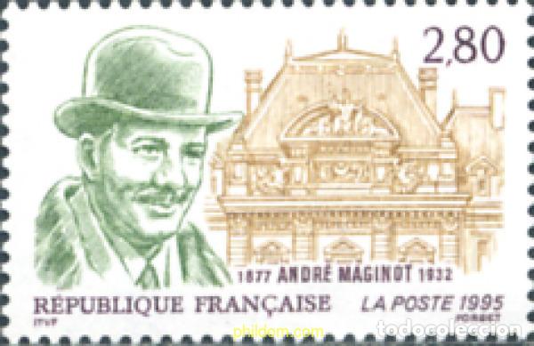 Sellos: 124287 MNH FRANCIA 1995 HOMENAJE A ANDRE MAGINOT