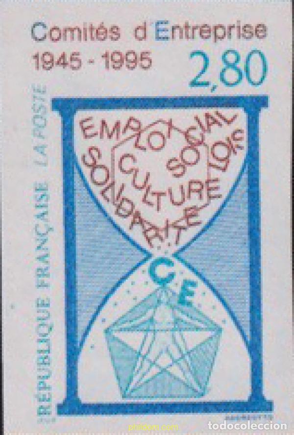 Sellos: 617155 MNH FRANCIA 1995 50 ANIVERSARIO DE LA CREACION DEL COMITE DE EMPRESA