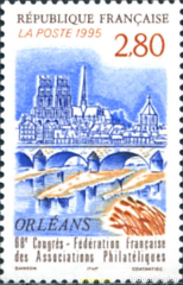 Sellos: 124283 MNH FRANCIA 1995 68 CONGRESO DE LA FEDERACION FRANCESA DE ASOCIACIONES FILATELICAS EN ORLEAN