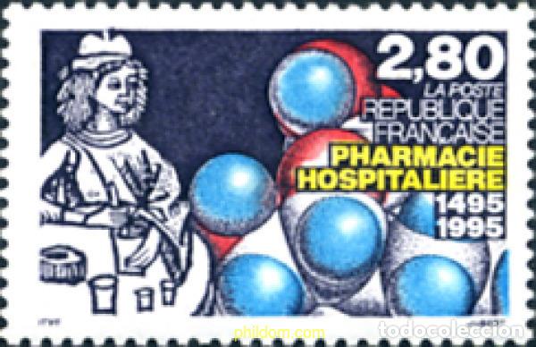 Sellos: 124290 MNH FRANCIA 1995 500 ANIVERSARIO DE LA FARMACIA HOSPITALARIA