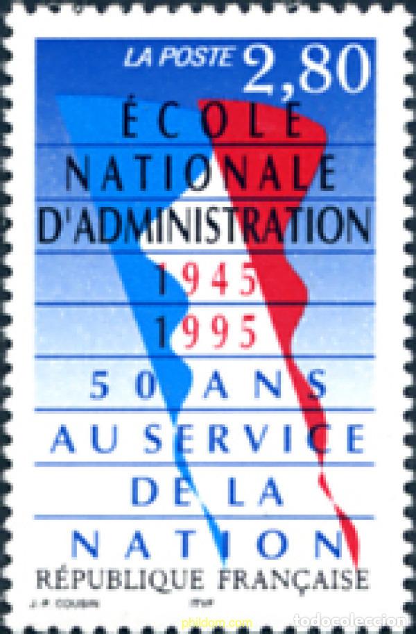 Sellos: 124293 MNH FRANCIA 1995 50 ANIVERSARIO DE LA ESCUELA NACIONAL DE ADMINISTRACION