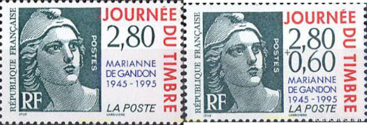 Sellos: 124270 MNH FRANCIA 1995 DIA DEL SELLO