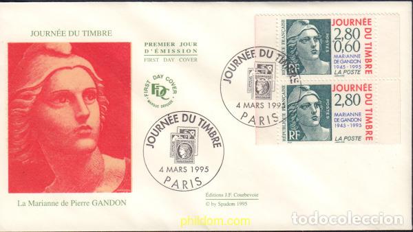 Sellos: 440105 MNH FRANCIA 1995 DIA DEL SELLO