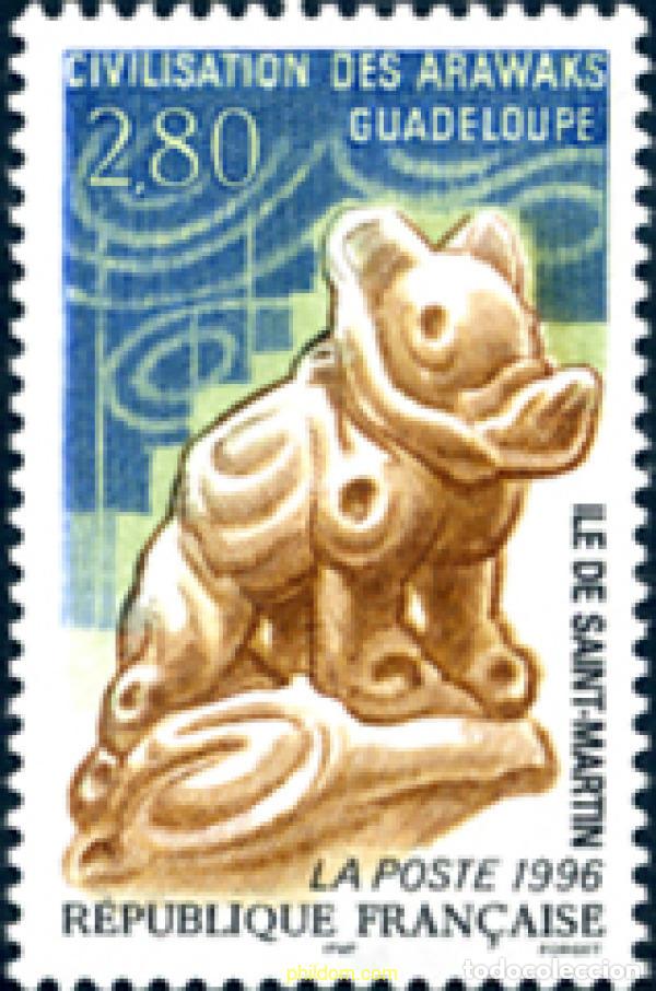 Sellos: 124326 MNH FRANCIA 1996 CIVILIZACION DE ARAWAKS (GUADALUPE)