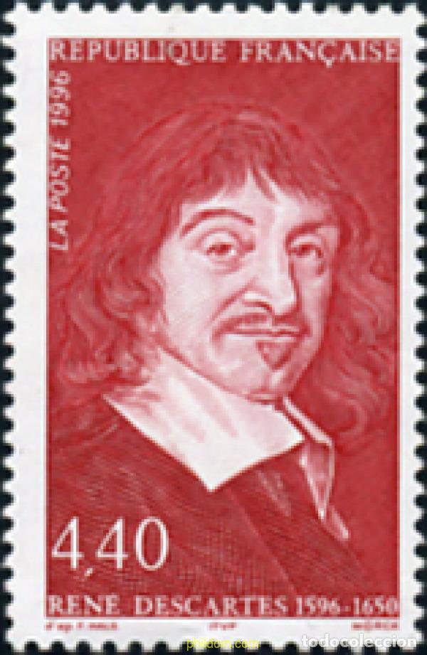Sellos: 124337 MNH FRANCIA 1996 400 ANIVERSARIO DEL NACIMIENTO DE RENE DESCARTES