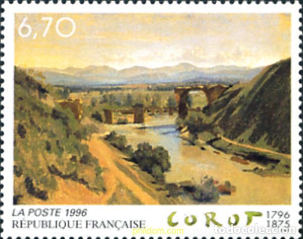 Sellos: 124327 MNH FRANCIA 1996 BICENTENARIO DEL NACIMIENTO DE JEAN-BAPTISTE COROT