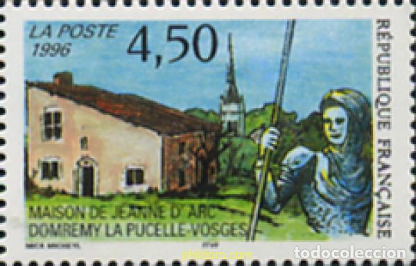 Sellos: 124350 MNH FRANCIA 1996 CASA DE JUANA DE ARCO EN DOMREMY-LA-PUCELLE