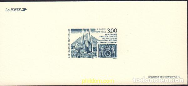 Sellos: 576996 MNH FRANCIA 1996 69 CONGRESO DE LA FEDERACION FRANCESA DE ASOCIACIONES FILATELICAS EN CLERMO