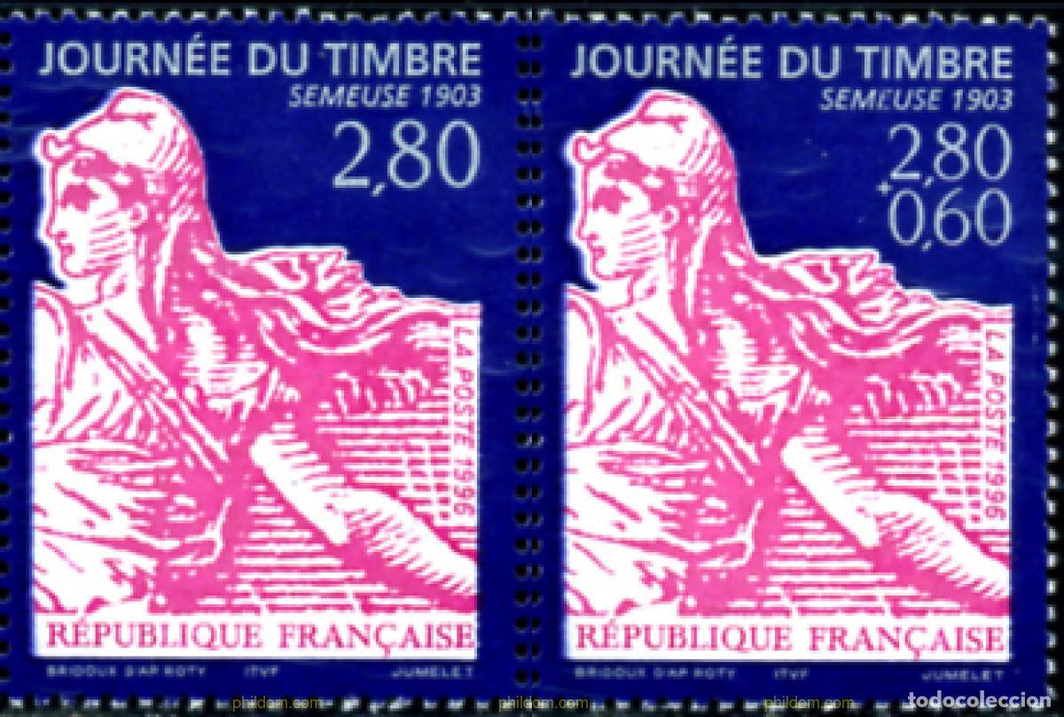Sellos: 124328 MNH FRANCIA 1996 DIA DEL SELLO
