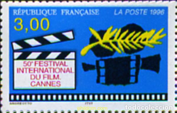 Sellos: 124427 MNH FRANCIA 1996 50 FESTIVAL INTERNACIONAL DE CINE DE CANNES