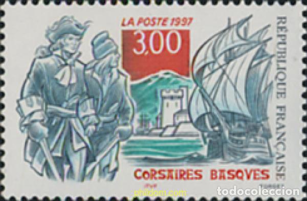 Sellos: 124486 MNH FRANCIA 1997 CORSARIOS VASCOS