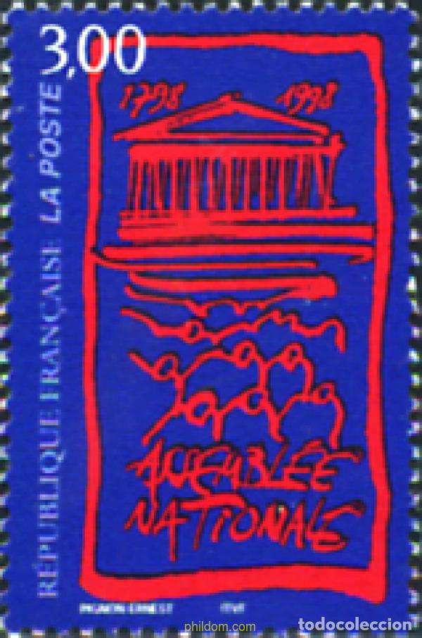 Sellos: 124575 MNH FRANCIA 1998 BICENTENARIO DE LA ASAMBLEA NACIONAL