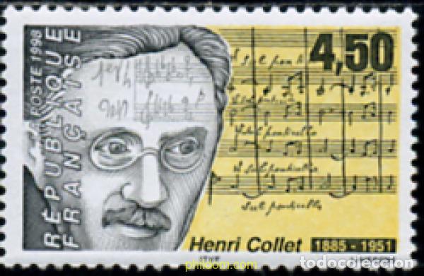 Sellos: 124642 MNH FRANCIA 1998 COMPOSITORES