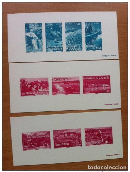 Briefmarken: FRANCIA 2007 -GRABADOS EXT. 4014 A 4023 RETRATOS REGIONES VOIR BLOC