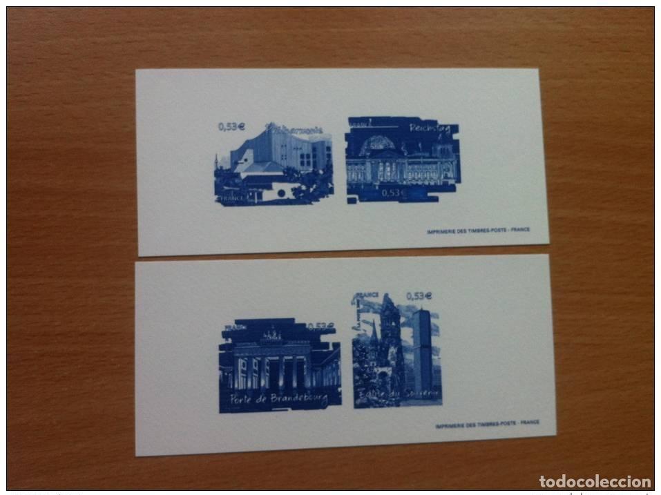 Briefmarken: FRANCE 2005 - GRABADOS POST 3810 A 3813 CAPITALES EUROPEAS BERLIN ISSUS BLOC