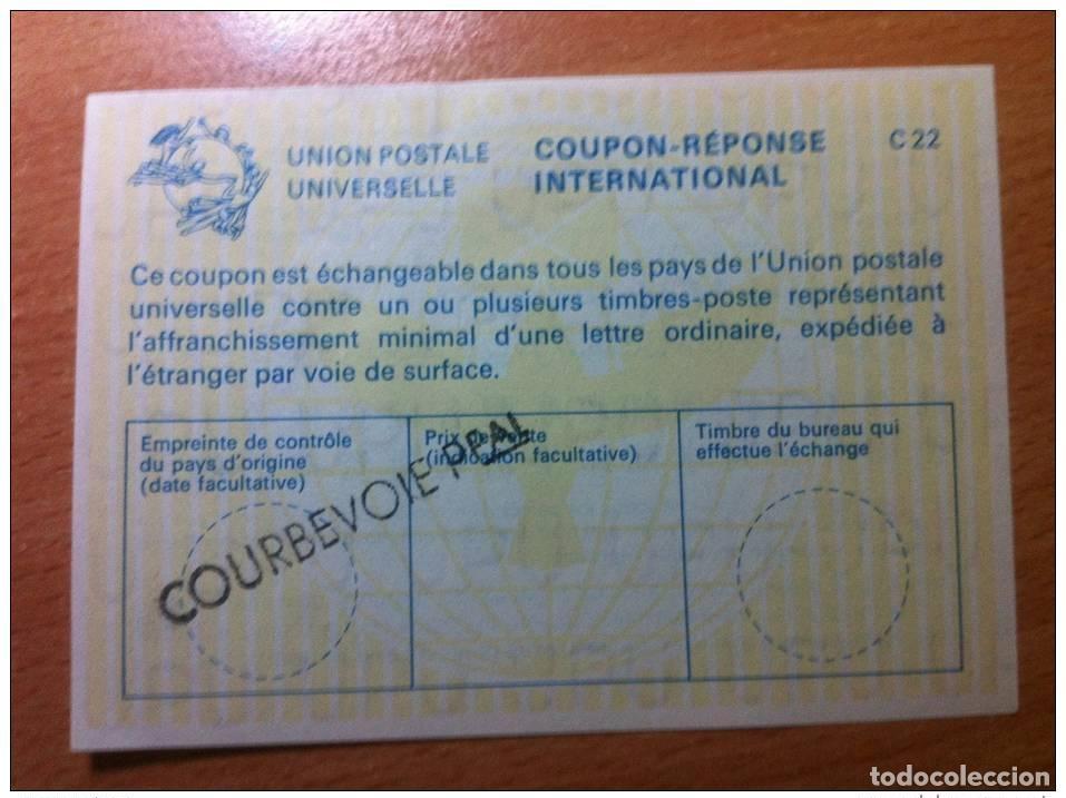 Sellos: Francia COURBEVOIE PPAL UPU Uni&oacute;n Postal COUPON-REPONSE INTERNATIONAL C22