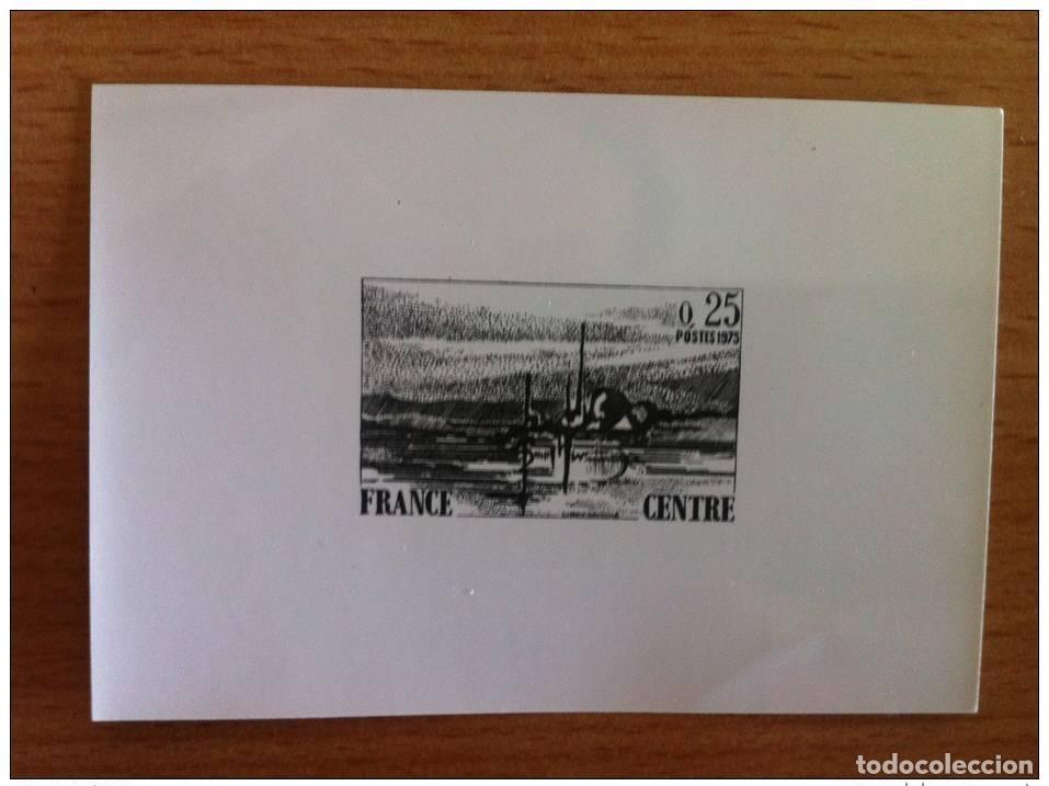 Sellos: FRANCIA 1976 - GRABADO Y AGUAFUERTE PRUEBA FOTOGR&Aacute;FICA CENTRO DE LA REGI&Oacute;N 1863 SOBRE PAPEL AGFA