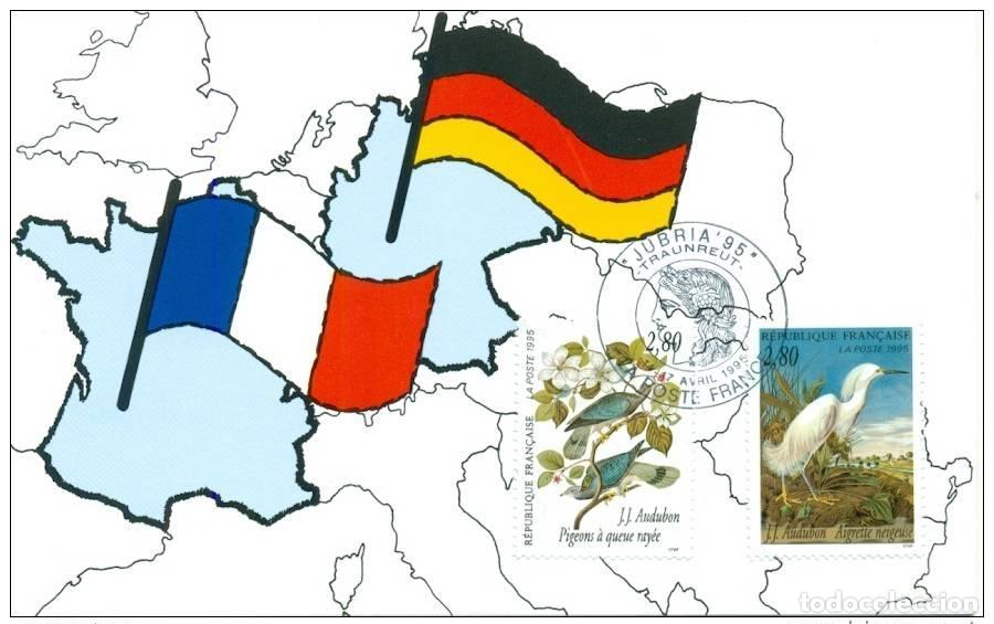 Sellos: 129 Exposici&oacute;n oficial de cartas Traunreut 1995 FDC Deutsch-Franz&ouml;sische