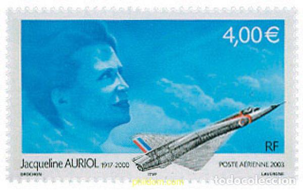 Sellos: 127556 MNH FRANCIA 2003 HOMENAJE A JACQUELINE AURIOL