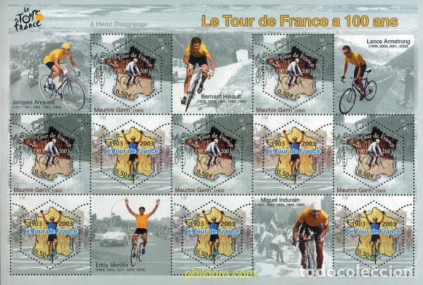 Sellos: 127561 MNH FRANCIA 2003 CENTENARIO DEL TOUR DE FRANCE