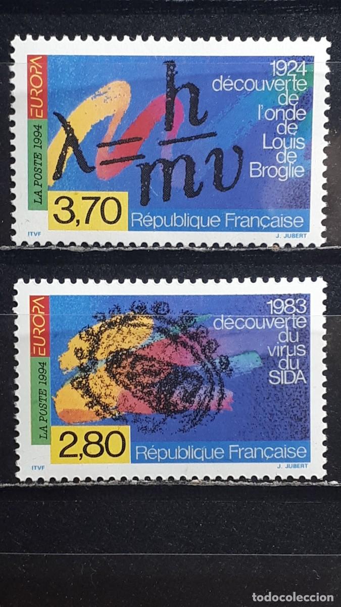 Sellos: EUROPA. FRANCIA. A&Ntilde;O 1994. **. YVERT 2878/9