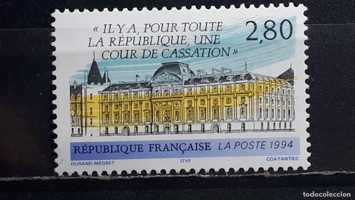 Sellos: FRANCIA. A&Ntilde;O 1994. **. YVERT 2886