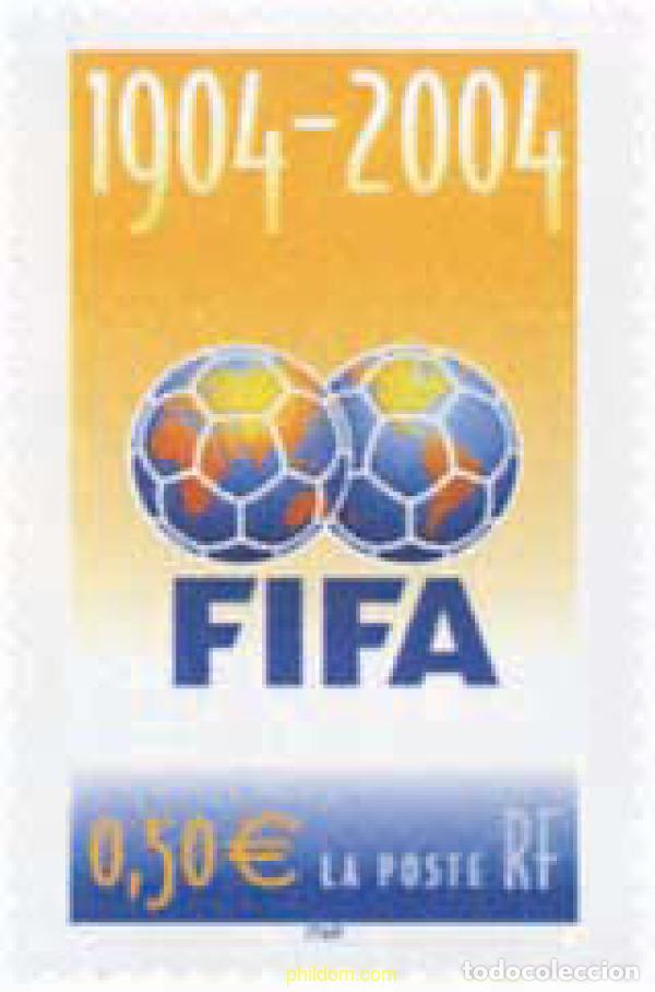 Sellos: 140369 MNH FRANCIA 2004 CENTENARIO DE LA FIFA