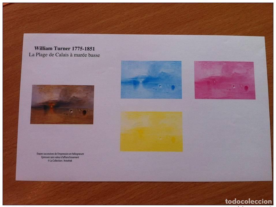Sellos: FRANCIA - IMPRESIONES SUCESIVAS A PRUEBA DE CINTA O GOMA 4438 WILLIAM TURNER