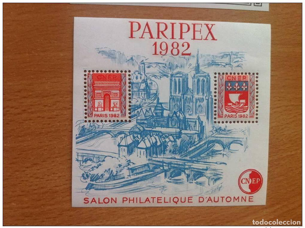 Sellos: FRANCIA 1982 BLOCK C.N.E.P. CNEP n&uacute;m. 3a (con puente) PARIPEX NEUF