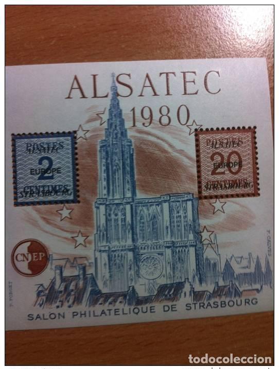 Sellos: FRANCIA 1980 BLOQUE C.N.E.P. CNEP N&ordm; 1 ALSATEC NUEVO