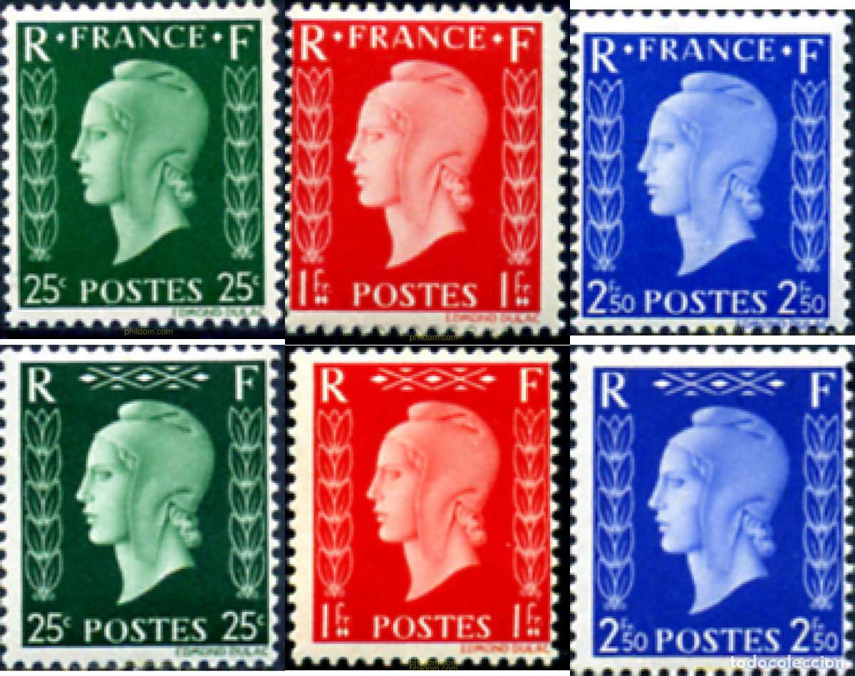 Sellos: 141805 MNH FRANCIA 1945 MARIANNE DE DULAC
