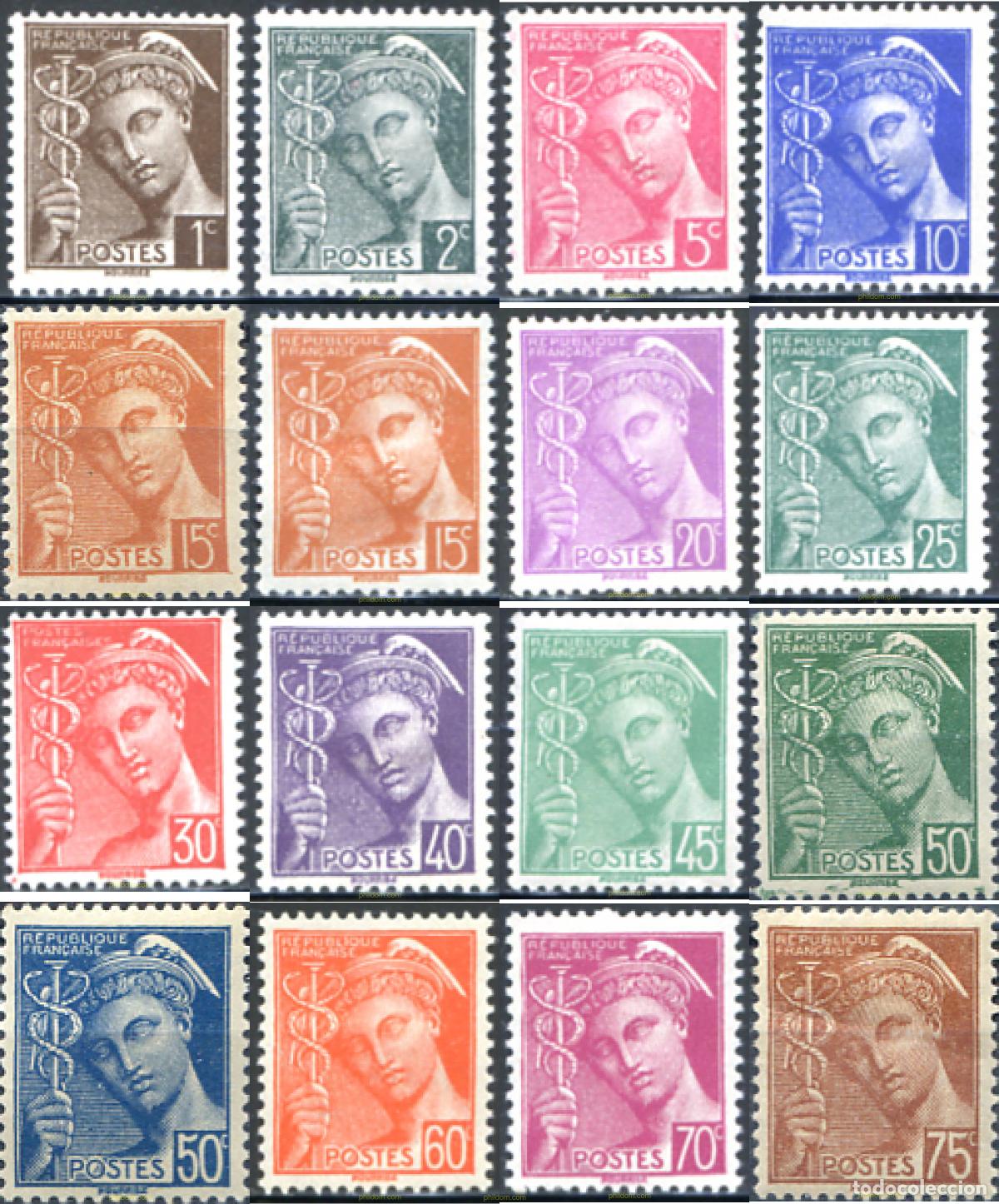 Sellos: 148122 MNH FRANCIA 1938 MERCURIO