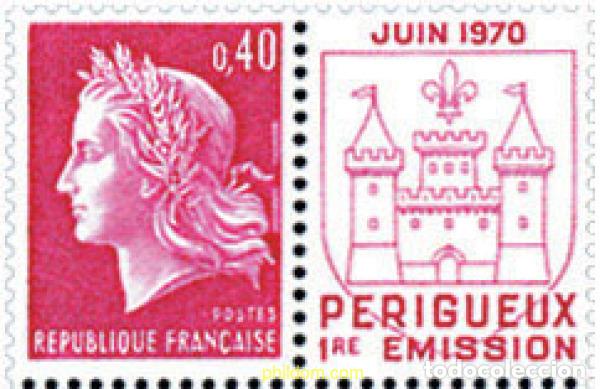 Sellos: 148645 MNH FRANCIA 1970 INAUGURACION DE LA IMPRESION DE LOS SELLOS DE P&Eacute;RIGUEUX