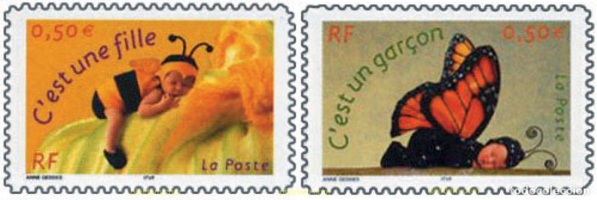 Sellos: 148741 MNH FRANCIA 2004 SELLOS DE NACIMIENTO