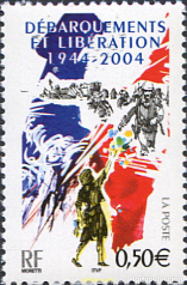 Sellos: 148783 MNH FRANCIA 2004 60 ANIVERSARIO DEL DESEMBARCO DE NORMANDIA