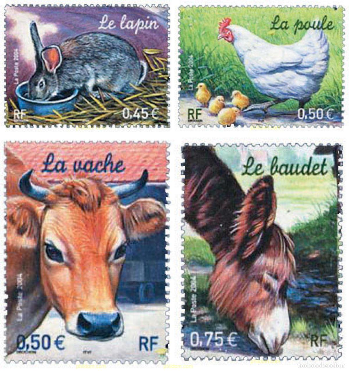 Sellos: 148769 MNH FRANCIA 2004 ANIMALES DE GRANJA