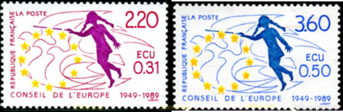 Selos: 152974 MNH FRANCIA 1989 40 ANIVERSARIO DEL CONSEJO DE EUROPA
