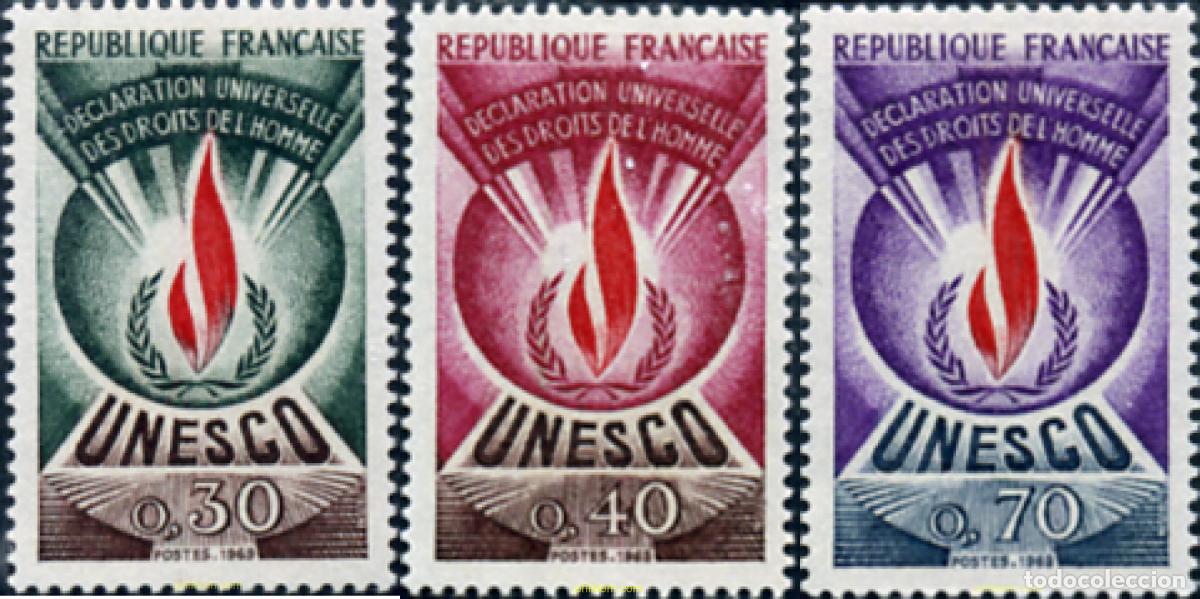 Sellos: 343781 MNH FRANCIA 1969 UNESCO