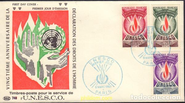 Sellos: 548007 MNH FRANCIA 1969 UNESCO