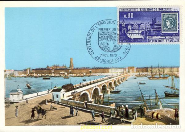Sellos: 678656 MNH FRANCIA 1970 CENTENARIO DEL PRIMER SELLO DE BURDEOS