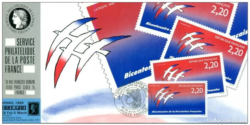 Sellos: 053 Exhibici&oacute;n oficial de tarjetas Stampex 1989 Francia FDC Birds V&ouml;gel