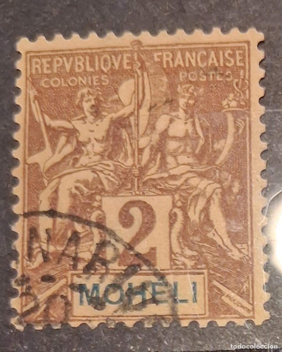 Sellos: FRANCIA, MOHELI, 1906, CAT.YT.2.