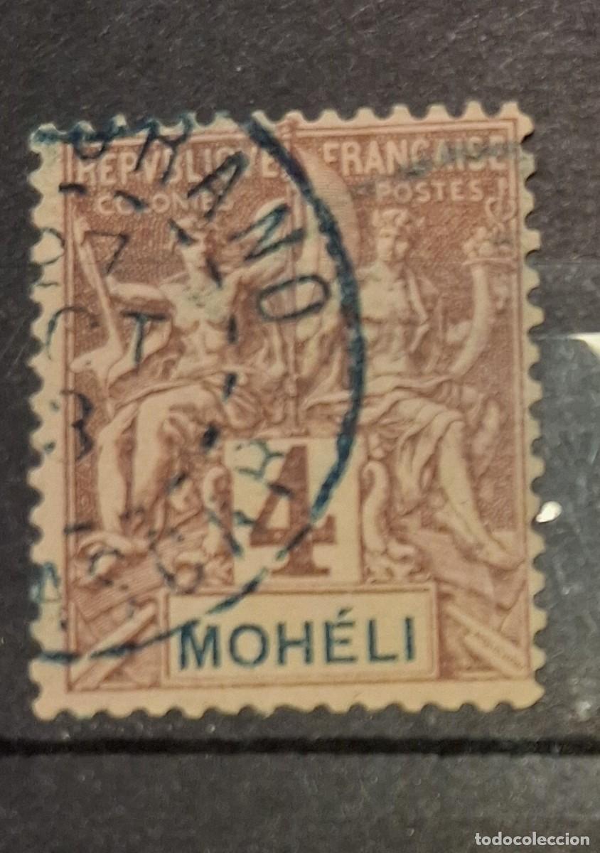 Sellos: FRANCIA, MOHELI, 1906, CAT.YT.3.