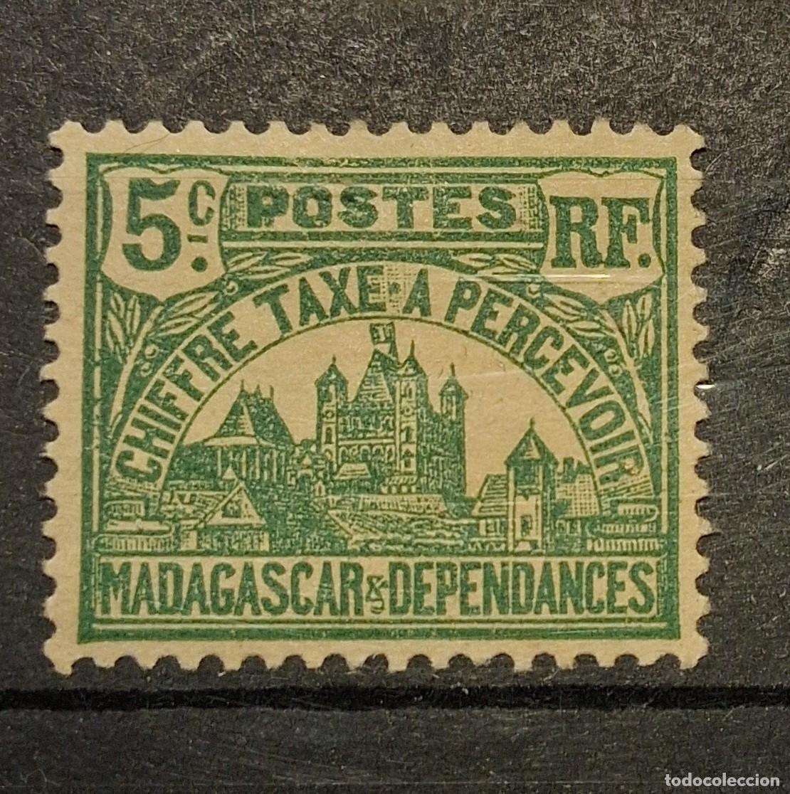 Sellos: FRANCIA, MADAGASCAR Y DEPENDENCIAS, 1908, CAT.YT.10.