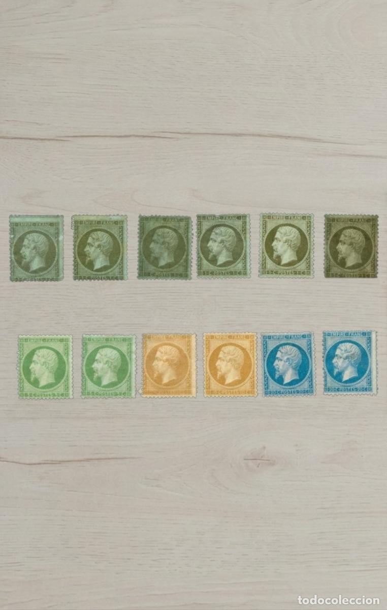 Sellos: France 1860s Napoleon III &rdquo;Laureate Head&rdquo; Classic Selection Used/Mint 12v - High Investment Grade