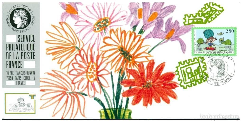 Sellos: 121 Exposici&oacute;n oficial de cartas Mainz 1994 FDC Philex-Jeunes Flowers