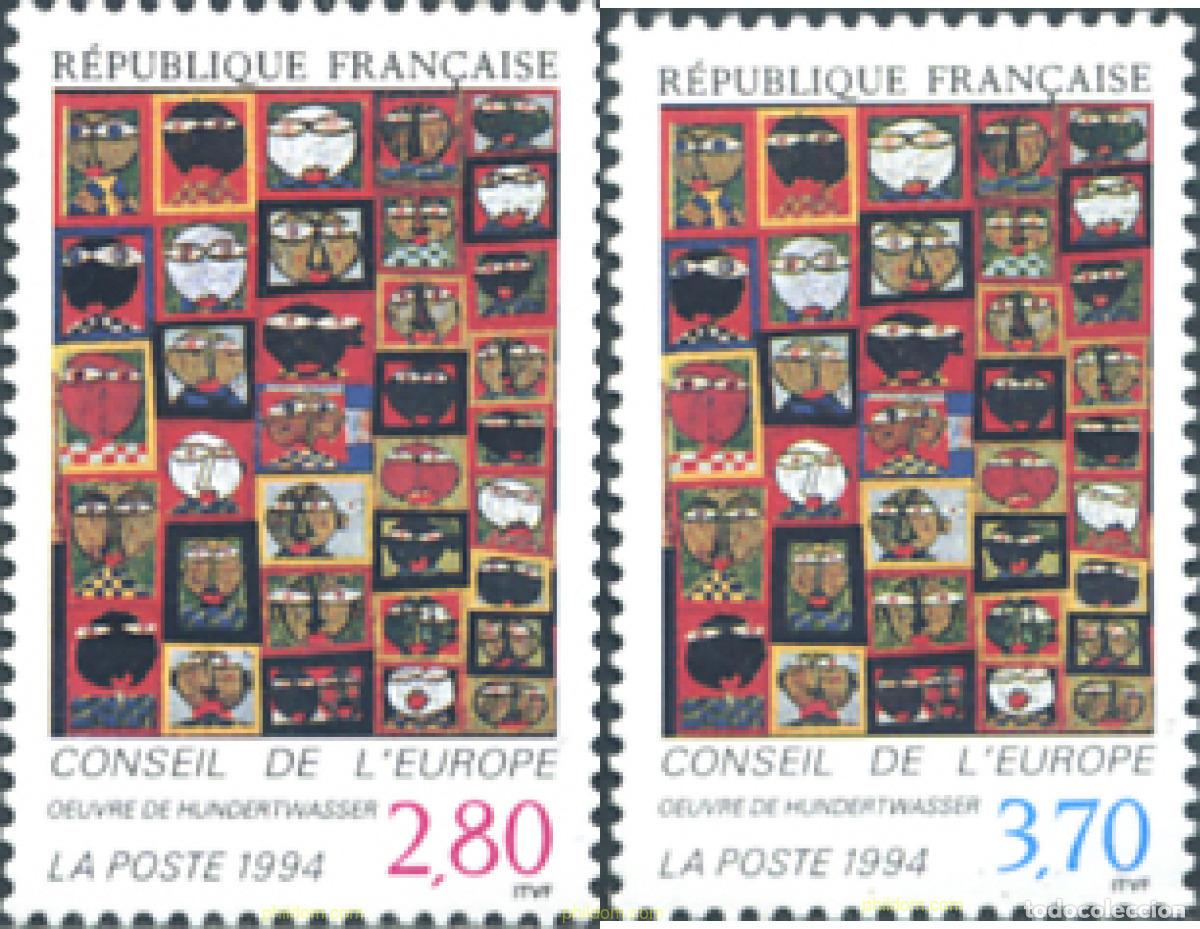 Sellos: 152978 MNH FRANCIA 1994 CONSEJO DE EUROPA